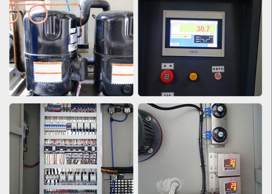 جهاز الاختبار البيئي للغرفة الاختبارية للصدمات الحرارية للشاشة الملموسة المبرمجة