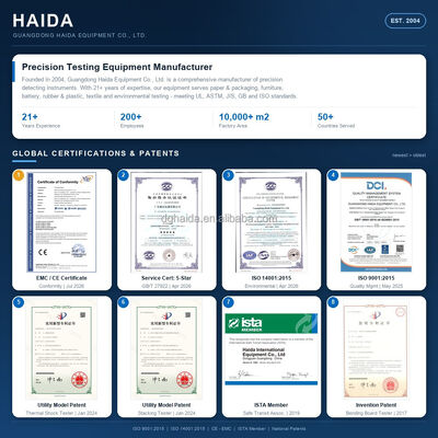 جهاز اختبار قوة تقشير الأحذية HAIDA لاختبار تقشير نعل الحذاء والجزء العلوي آلة اختبار الأحذية القياسية GB/T 3903.3 معدات اختبار الأحذية